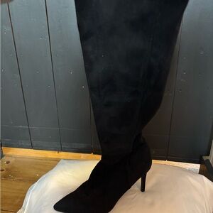 Nine West Black Heeled Boots